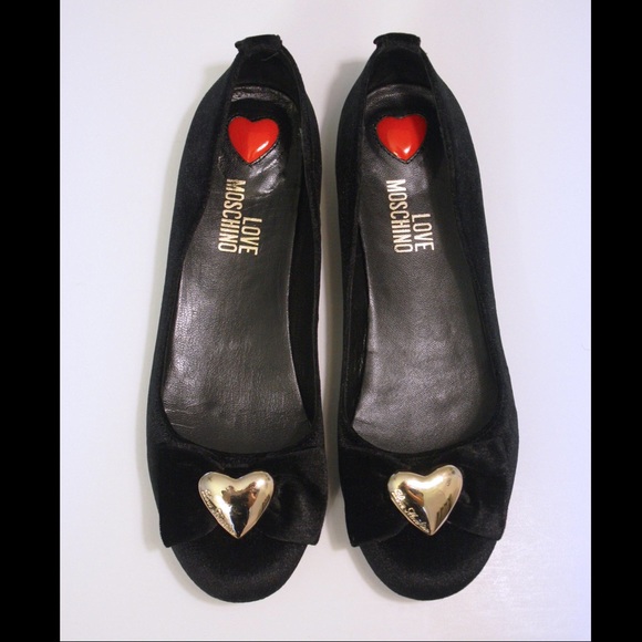 love moschino ballet flats